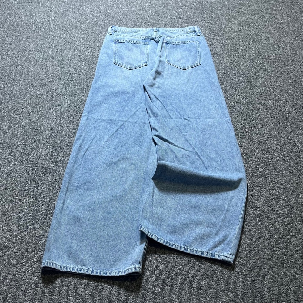 Gap High Rise Wide Leg Jeans 10/30R Light Wash Baggy Denim Skater Streetwear